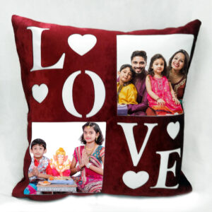 Personalized Poly Velvet Photo Cushion for Loved ones and everyone 30x30cm
